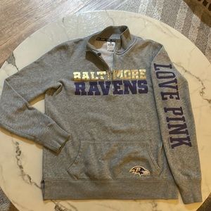 Baltimore Ravens VS PINK Quarter Zip Pullover